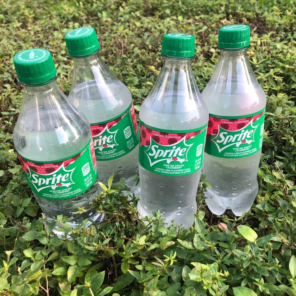 Pack of 4 Sprite Spiced Winter Cranberry 20oz